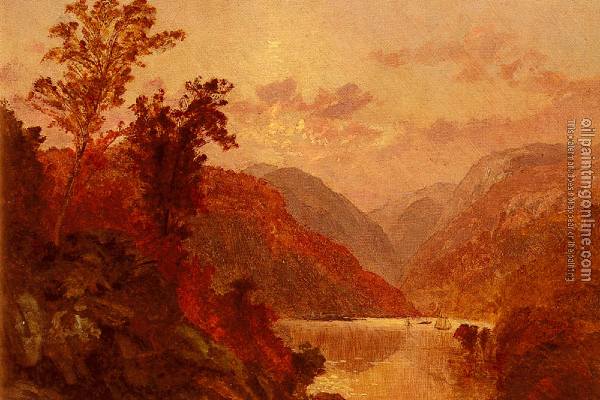 Jasper Francis Cropsey - Crospey Jasper Francis In The Highlands Of The Hudson